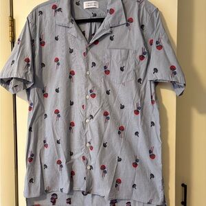 Libertine Mushroom Pattern Shirt XL